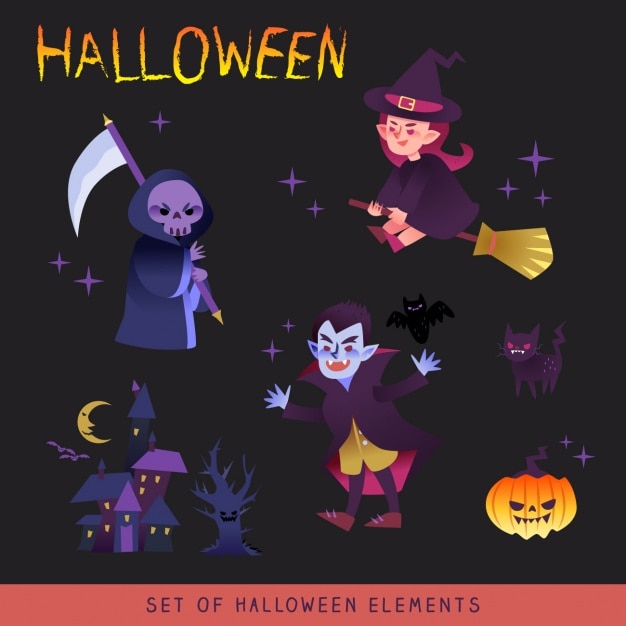 Free vector halloween background design